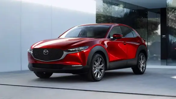 2023-mazda-cx-30-red-front-left