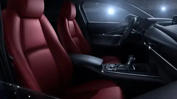 2023-mazda-cx-30-red-interior-front-seats