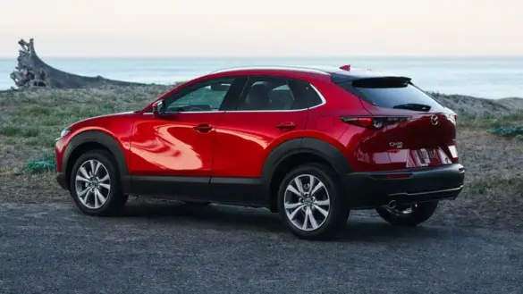 2023-mazda-cx-30-red-rear-left