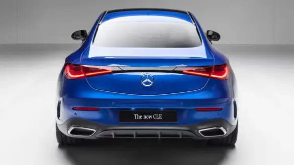 2024-mercedes-benz-cle-coupe-blue-rear