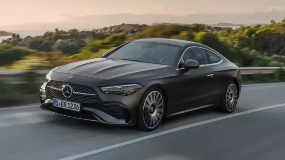 2024-mercedes-benz-cle-coupe-gray-driving-left-front